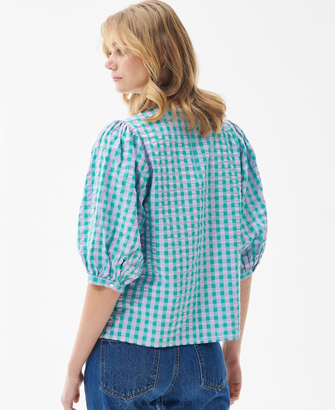 Barbour sievietes ģerānijas augšdaļa P8J88A1610 apģērbs klasisks multi