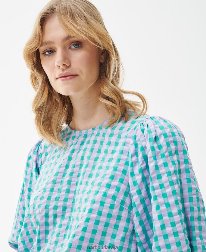 Barbour sievietes ģerānijas augšdaļa P8J88A1610 apģērbs klasisks multi