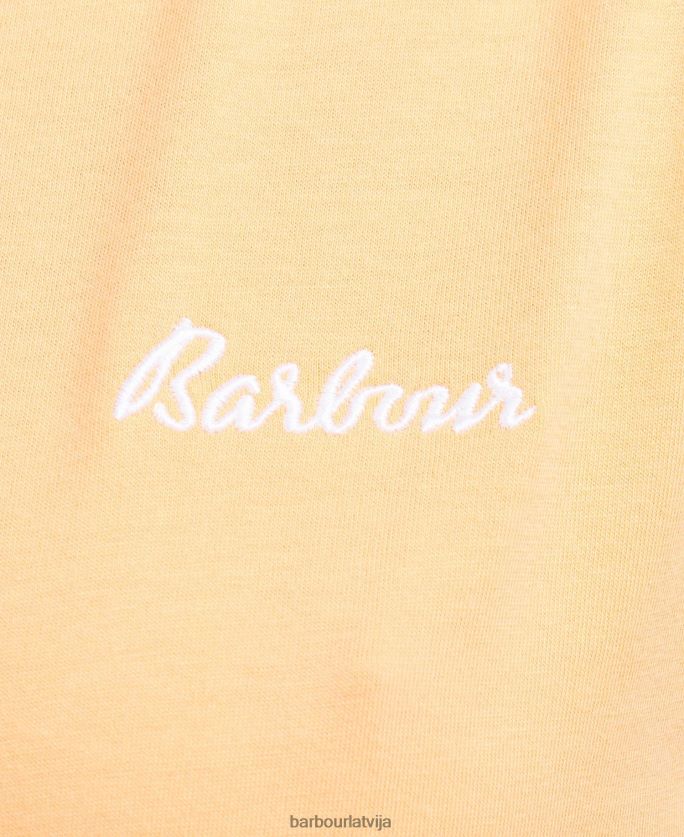 Barbour sievietes kenmore t-krekls P8J88A1752 apģērbs papaija