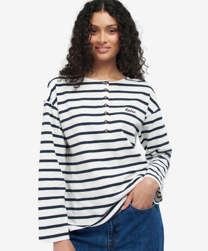 Barbour sievietes lunāna tops P8J88A1703 apģērbs jūras josla
