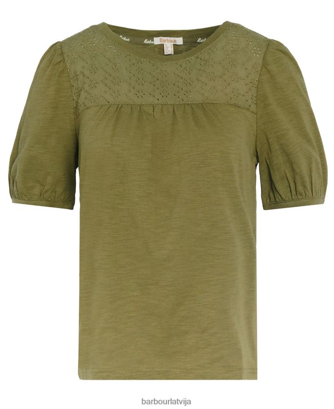 Barbour sievietes pērļu tops P8J88A1759 apģērbs olīvkoks