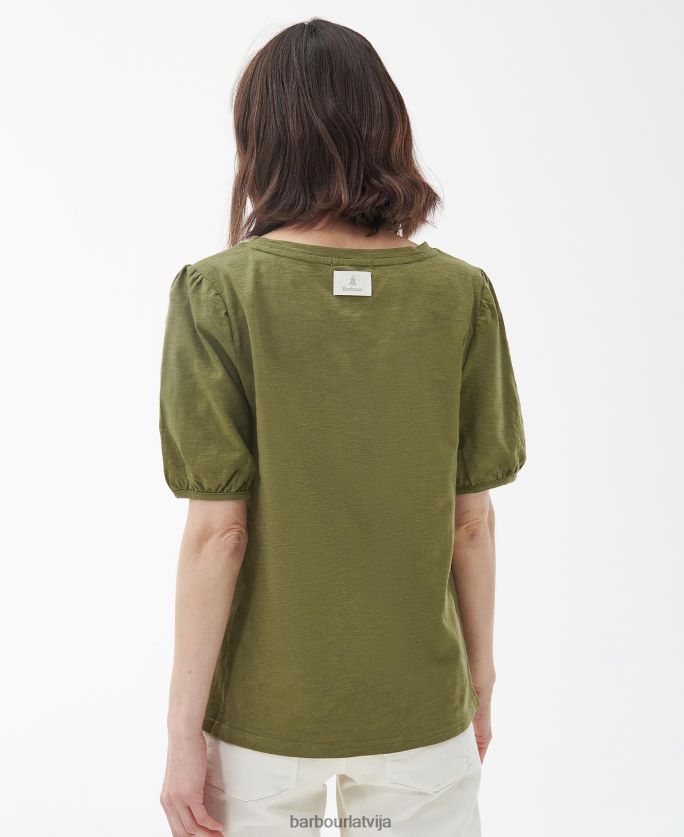 Barbour sievietes pērļu tops P8J88A1759 apģērbs olīvkoks