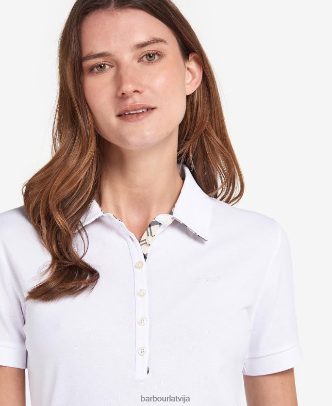 Barbour sievietes portsdown augšdaļa P8J88A1740 apģērbs rozā/indigo tartāns