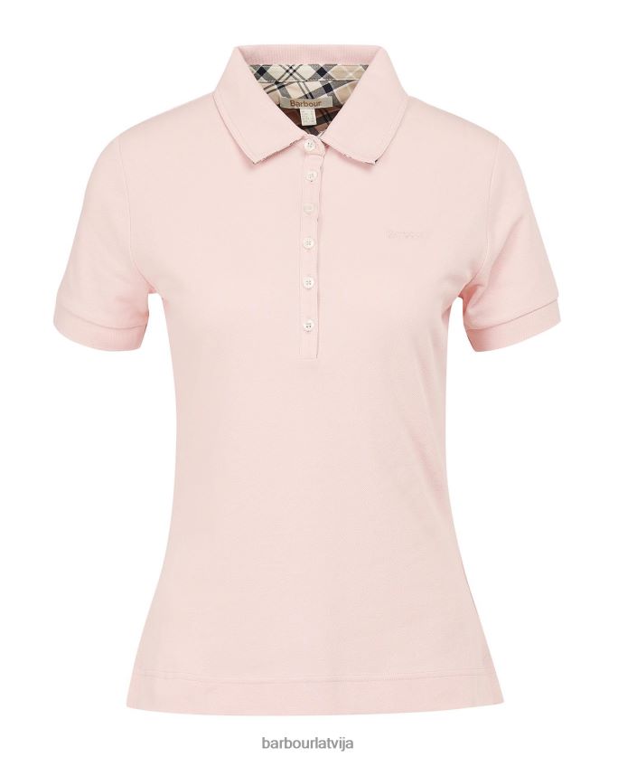 Barbour sievietes portsdown augšdaļa P8J88A1746 apģērbs rozā/indigo tartāns