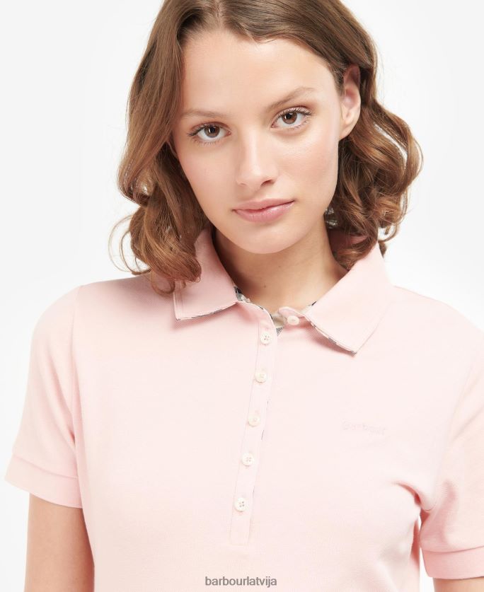Barbour sievietes portsdown augšdaļa P8J88A1746 apģērbs rozā/indigo tartāns