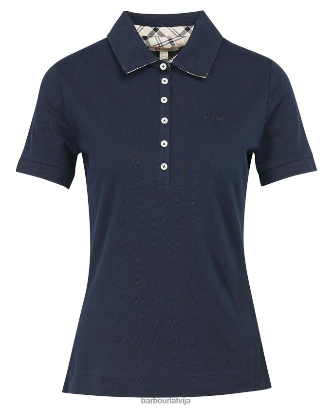 Barbour sievietes portsdown augšdaļa P8J88A1757 apģērbs rozā/indigo tartāns