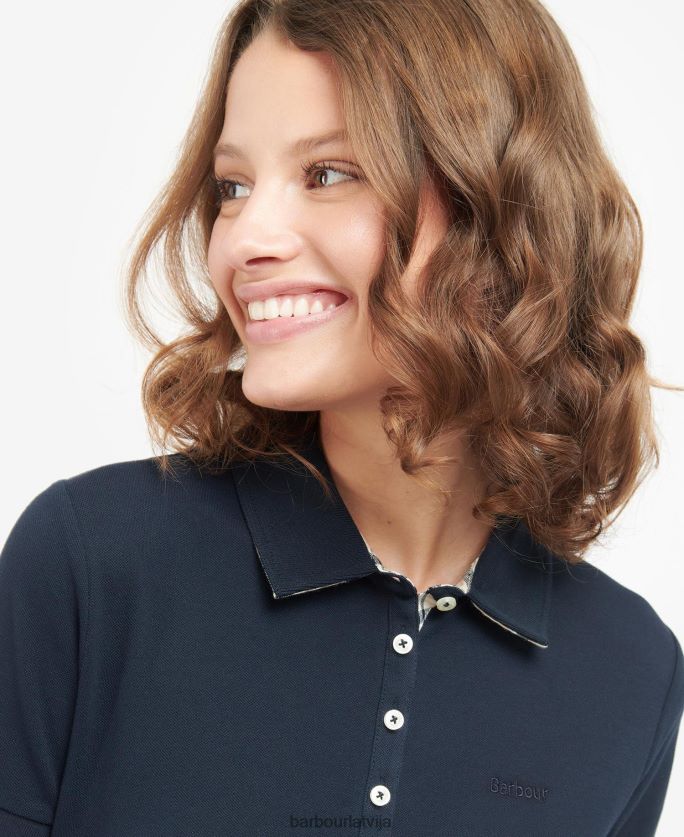Barbour sievietes portsdown augšdaļa P8J88A1757 apģērbs rozā/indigo tartāns