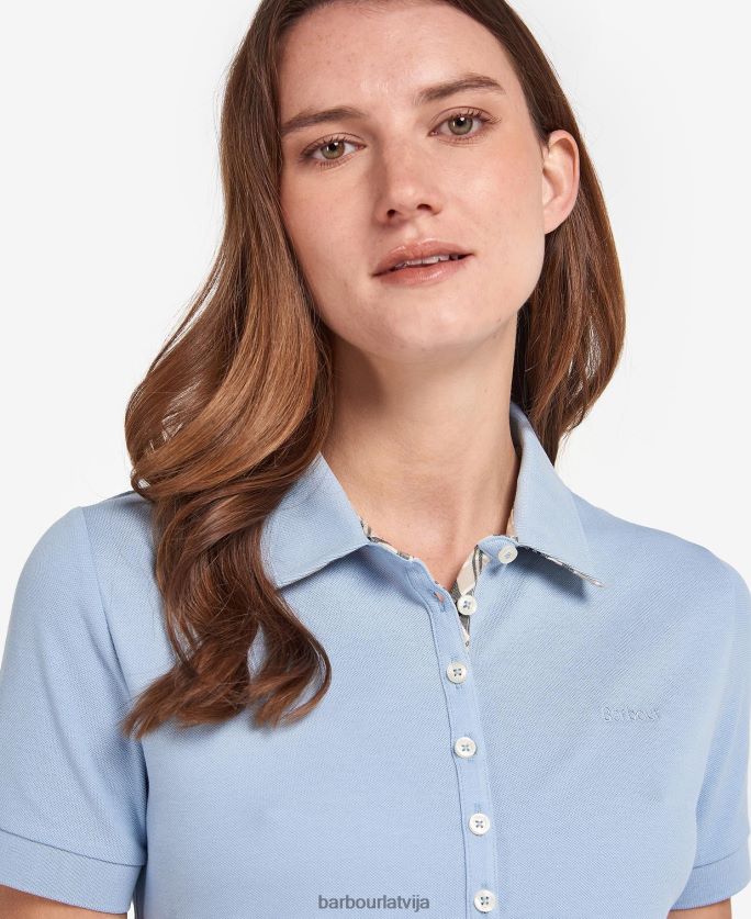 Barbour sievietes portsdown augšdaļa P8J88A1758 apģērbs rozā/indigo tartāns