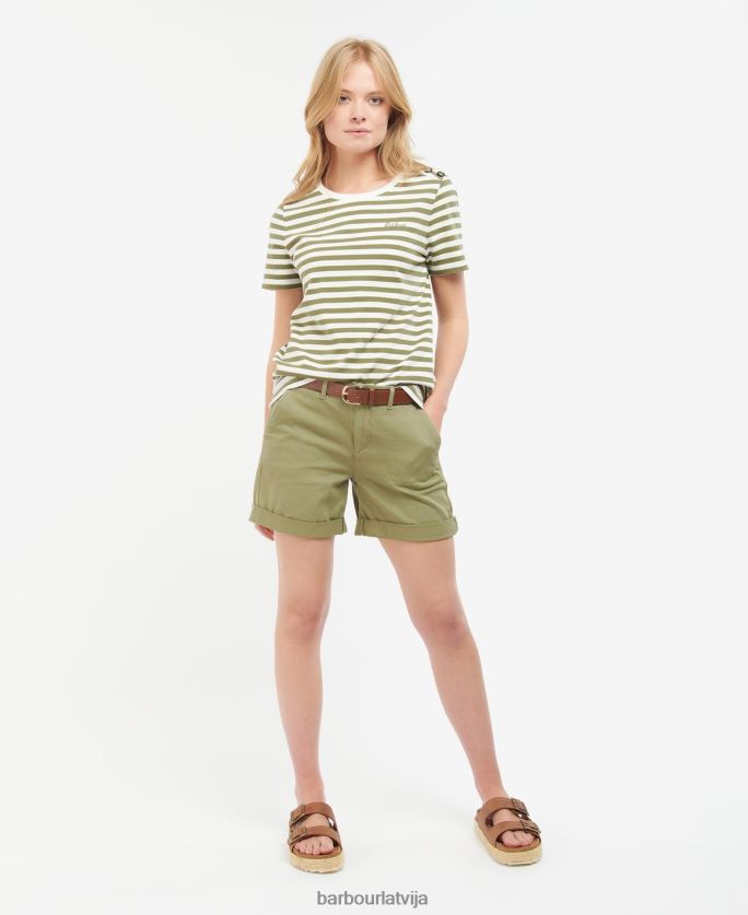 Barbour sievietes prāmja augšdaļa P8J88A1671 apģērbs flote