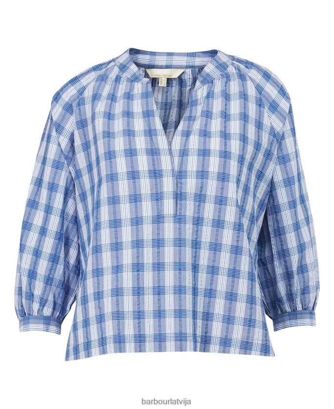 Barbour sievietes renfew top P8J88A1642 apģērbs zilā zvana pārbaude