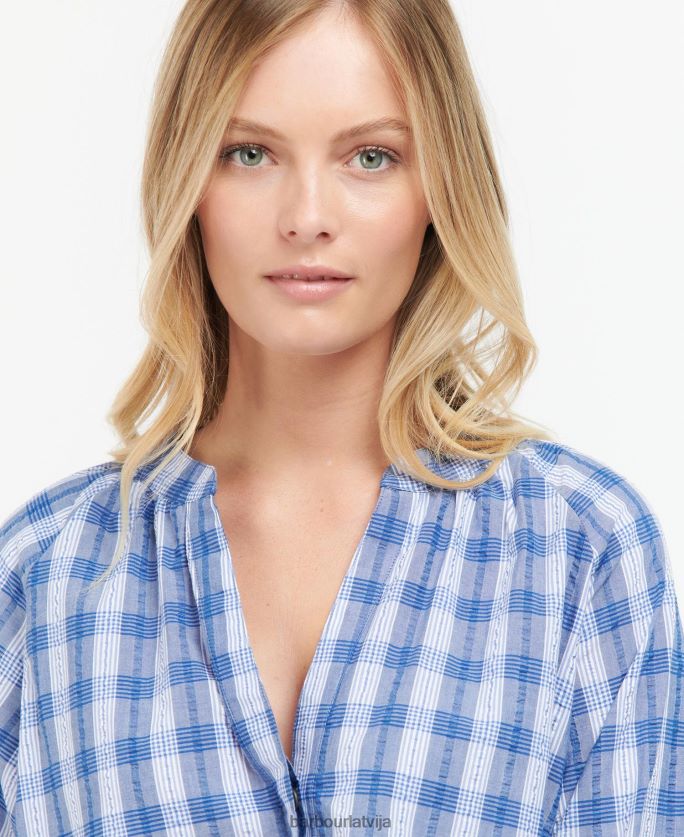 Barbour sievietes renfew top P8J88A1642 apģērbs zilā zvana pārbaude
