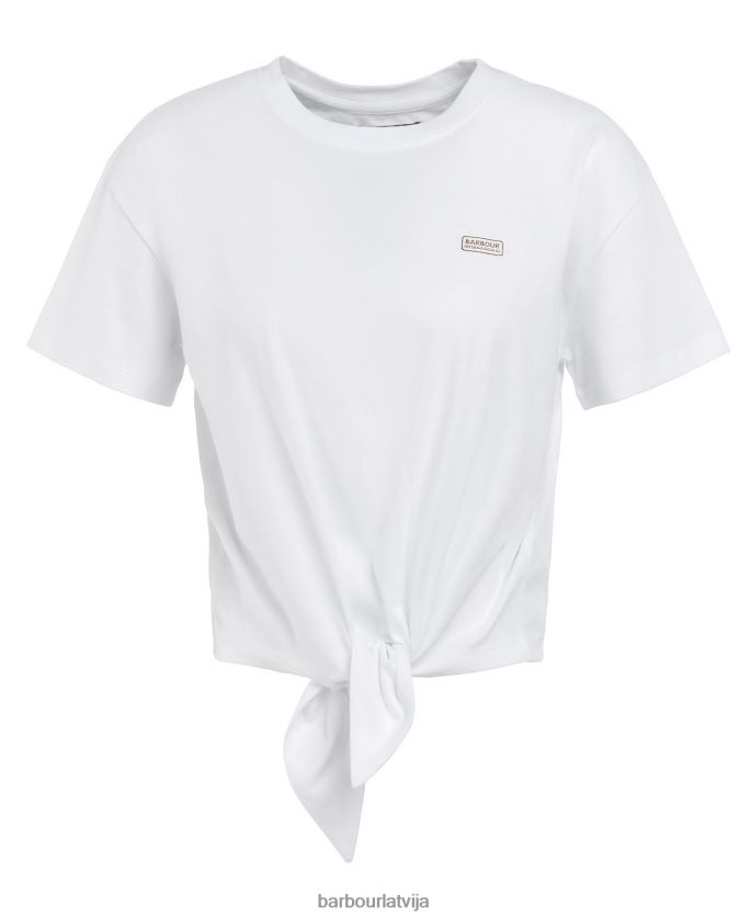 Barbour sievietes soules t-krekls P8J88A1651 apģērbs vasaras melns