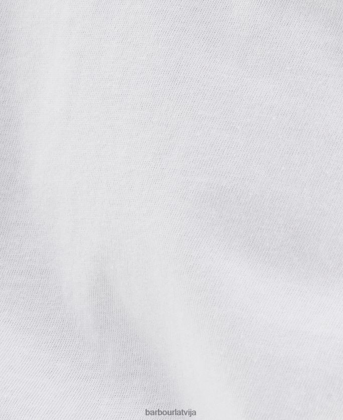 Barbour sievietes soules t-krekls P8J88A1651 apģērbs vasaras melns
