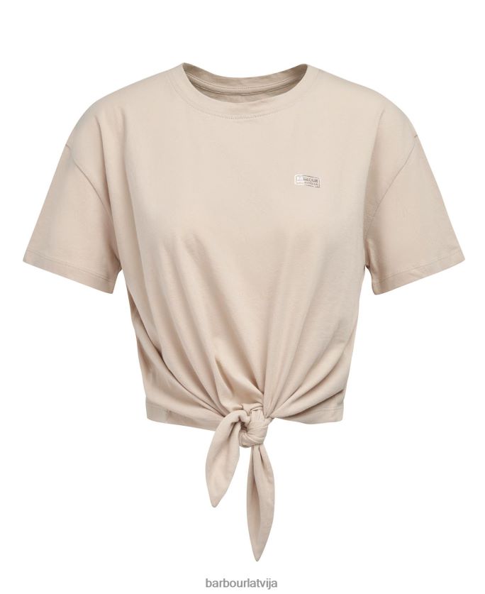 Barbour sievietes soules t-krekls P8J88A1712 apģērbs vasaras melns