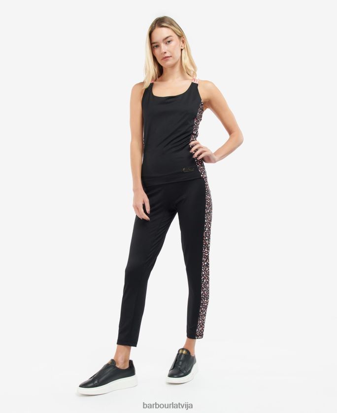 Barbour sievietes spīdveja tops P8J88A1725 apģērbs klasisks melns