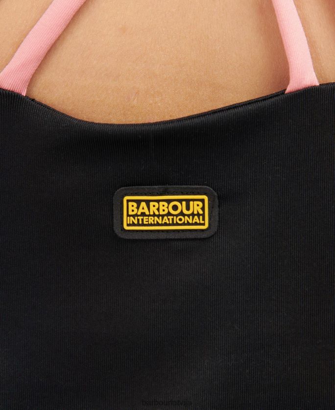 Barbour sievietes spīdveja tops P8J88A1725 apģērbs klasisks melns