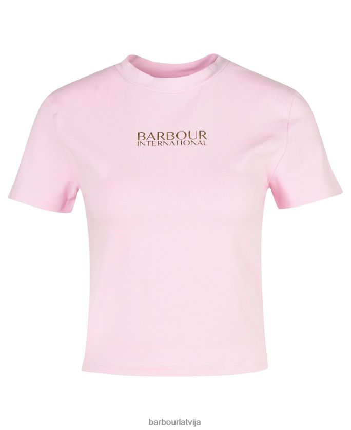 Barbour sievietes valdīšanas apgriezts t-krekls P8J88A1718 apģērbs klasisks melns