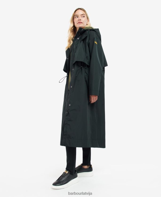 Barbour sievietes Crossfields ūdensizturīgs uzrakts P8J88A1532 apģērbs palmu zaļš