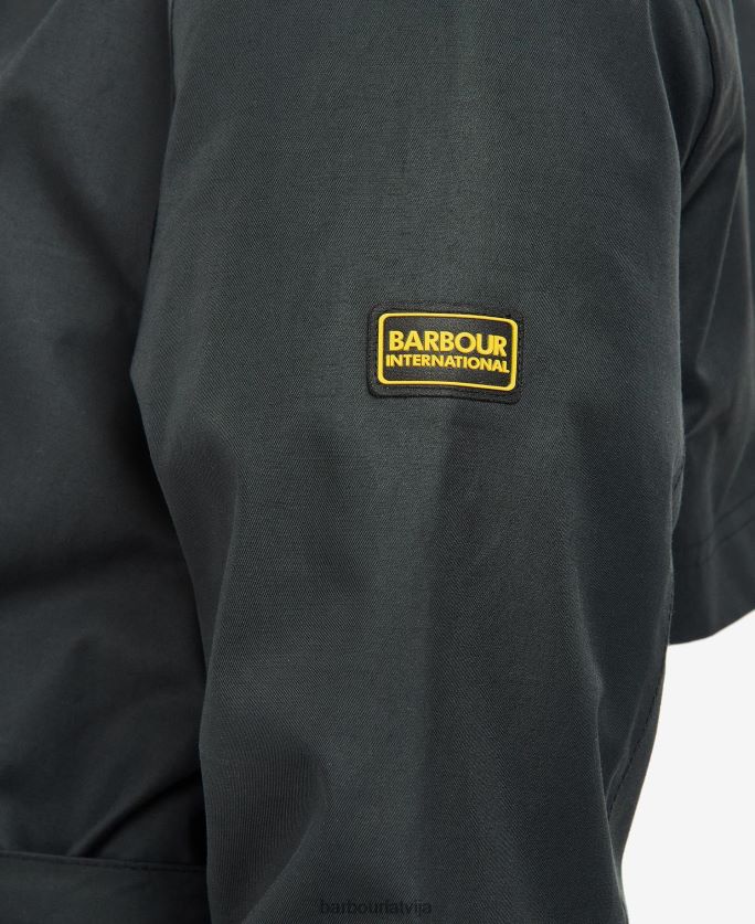 Barbour sievietes elektriski konstruēts ūdensizturīgs uzrakts P8J88A1538 apģērbs melnā/northumberland čeka