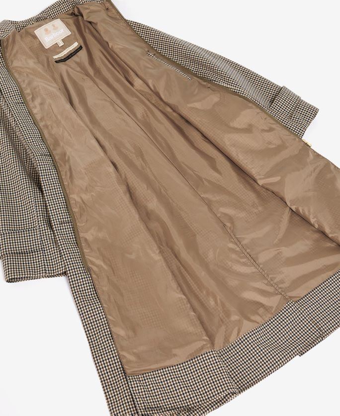 Barbour sievietes somerland check trencis P8J88A1525 apģērbs papele zaļš mikročeks