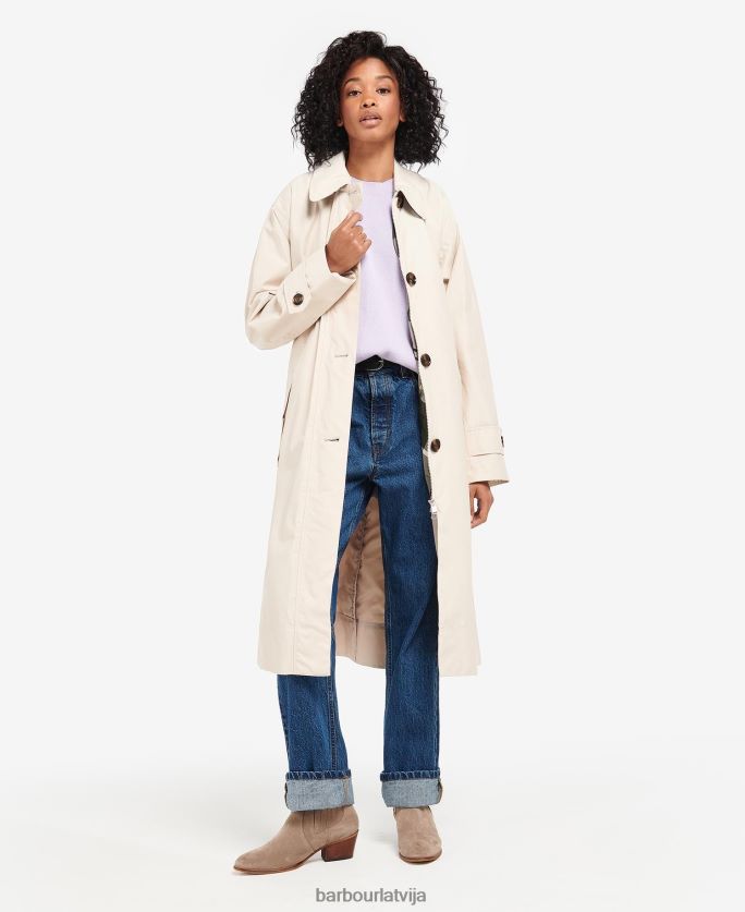 Barbour sievietes somerland trencis P8J88A1523 apģērbs tumša flote/senā papele
