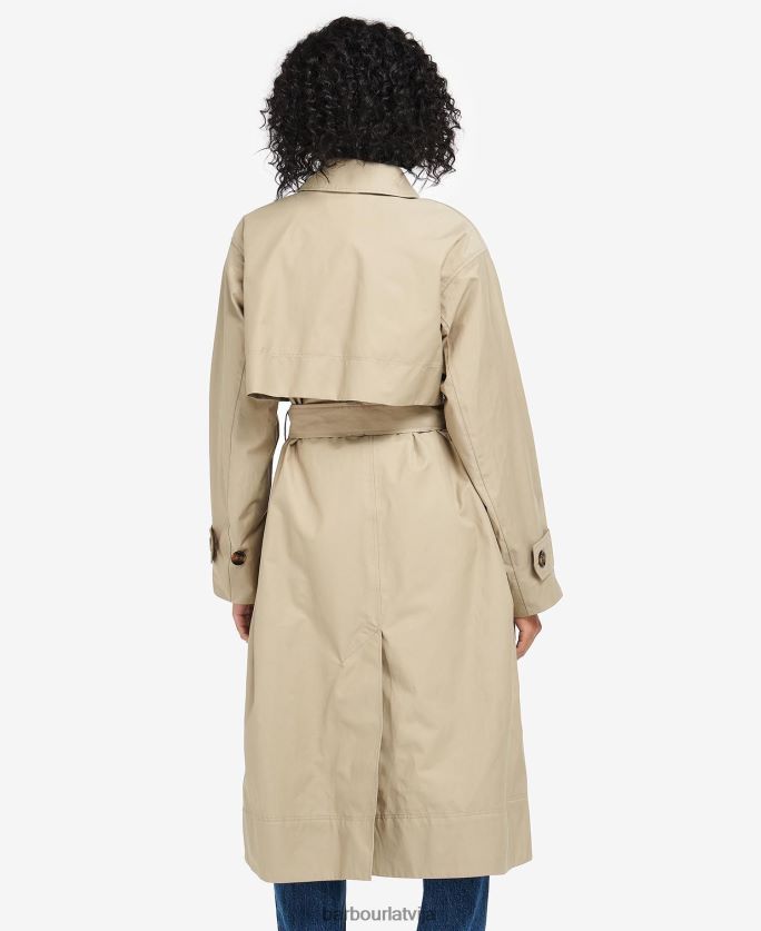 Barbour sievietes somerland trencis P8J88A1530 apģērbs tumša flote/senā papele