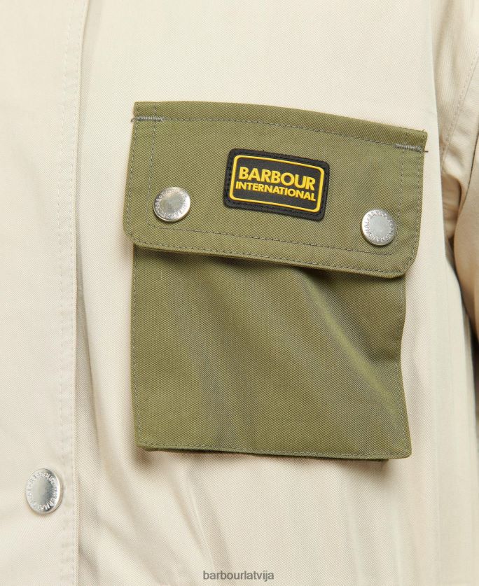Barbour sievietes thruxton ūdensizturīgs uzrakts P8J88A1535 apģērbs pusnakts zaļš