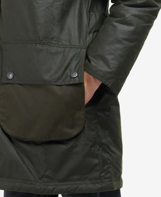 Barbour sievietes Lunan vaska jaka P8J88A1397 apģērbs paparde/olīva/limeade