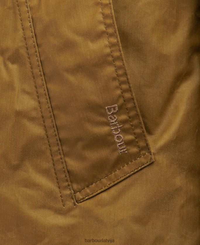 Barbour sievietes brora vaska jaka P8J88A1391 apģērbs smiltis/senā papele