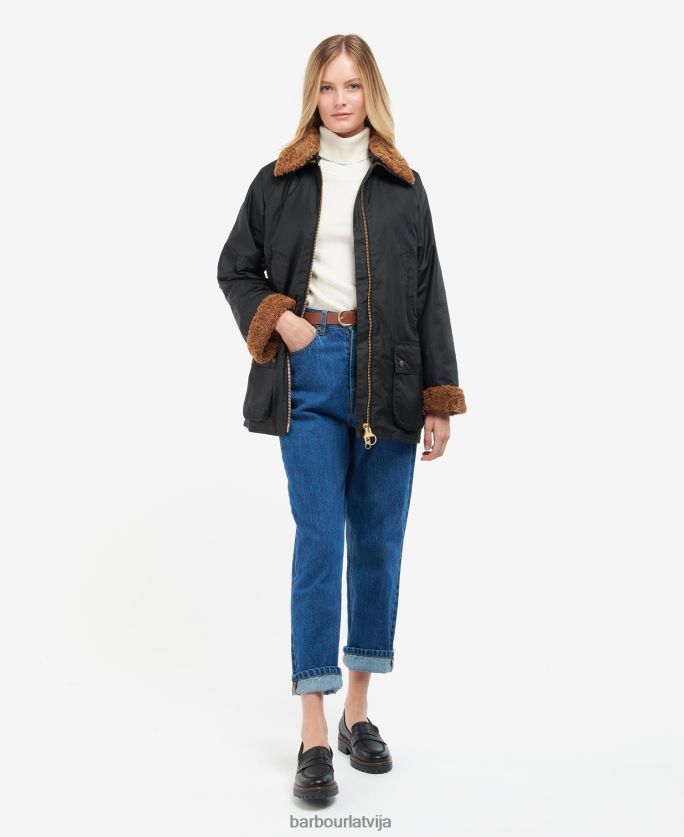 Barbour sievietes carloway vaska jaka P8J88A1385 apģērbs paparde/klasiskais tartāns