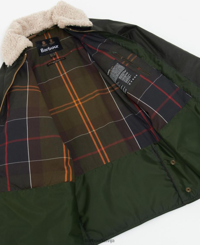 Barbour sievietes carloway vaska jaka P8J88A1390 apģērbs paparde/klasiskais tartāns