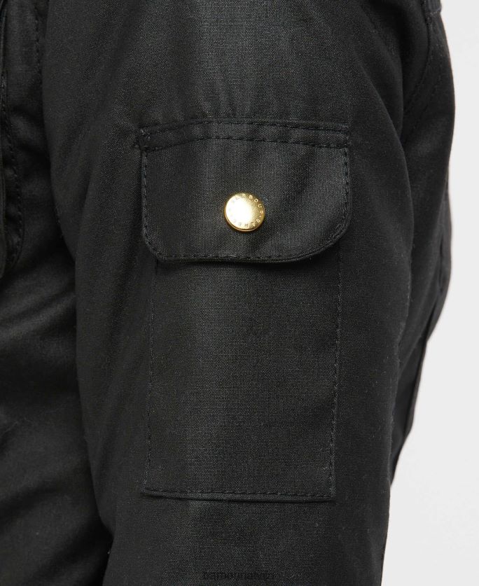 Barbour sievietes dāmu starptautiskā vaskota jaka P8J88A1380 apģērbs melns