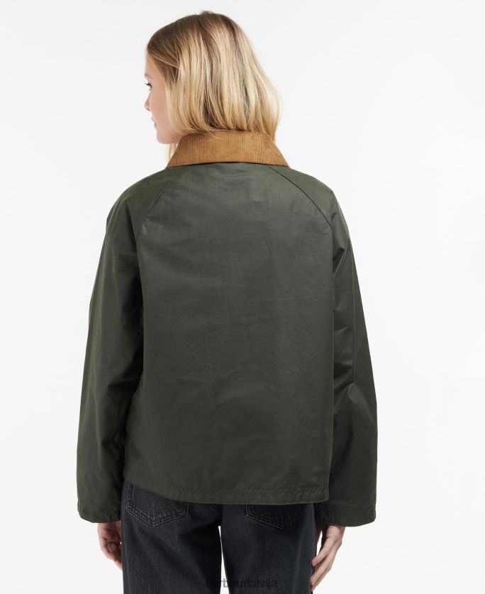 Barbour sievietes eddleston vaskota jaka P8J88A1367 apģērbs arhīvs olīvu/seno
