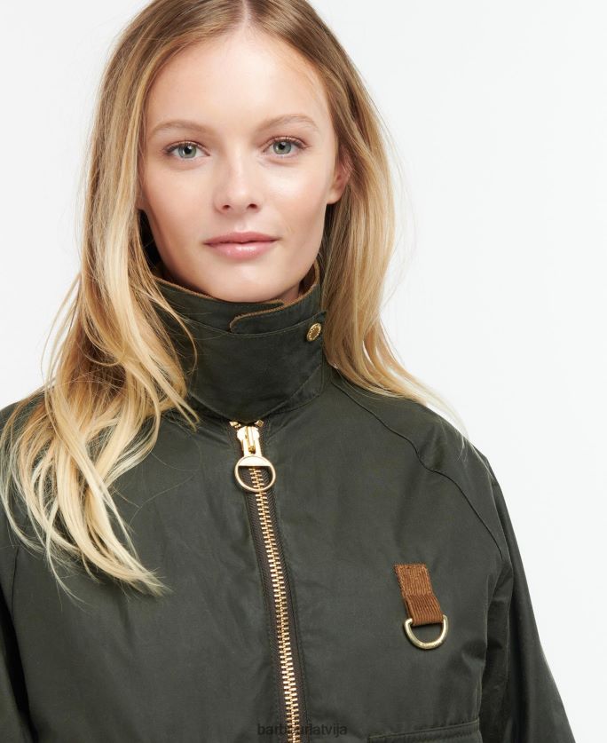 Barbour sievietes eddleston vaskota jaka P8J88A1367 apģērbs arhīvs olīvu/seno