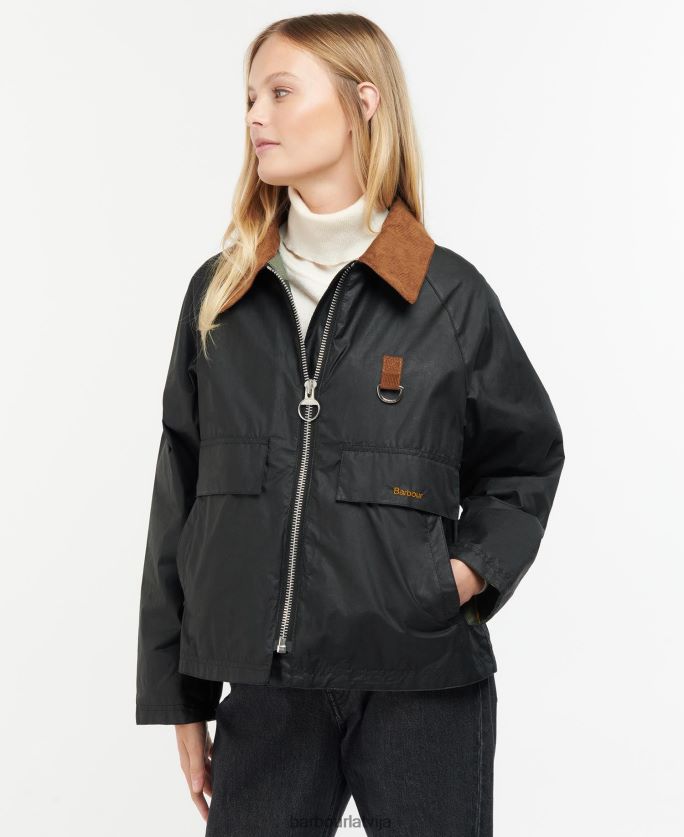 Barbour sievietes eddleston vaskota jaka P8J88A1383 apģērbs arhīvs olīvu/seno
