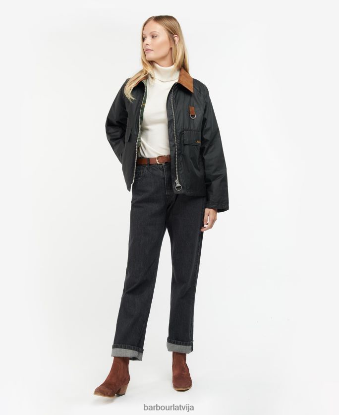 Barbour sievietes eddleston vaskota jaka P8J88A1383 apģērbs arhīvs olīvu/seno
