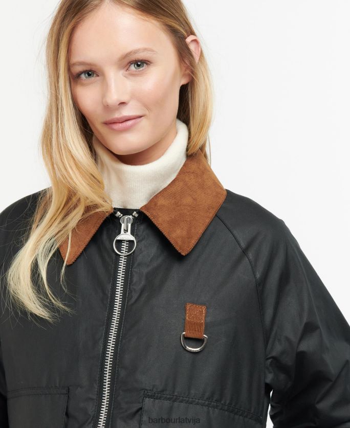 Barbour sievietes eddleston vaskota jaka P8J88A1383 apģērbs arhīvs olīvu/seno