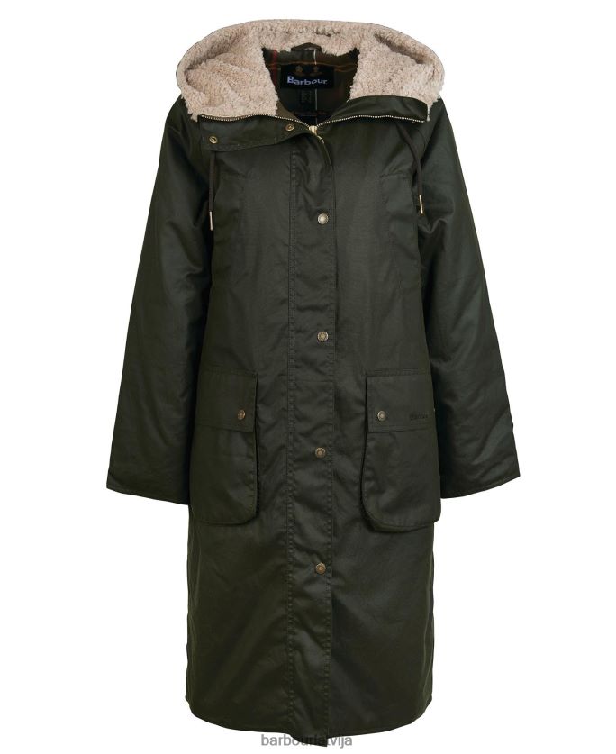 Barbour sievietes gunnister vaska jaka P8J88A1375 apģērbs melns/senais tartāns