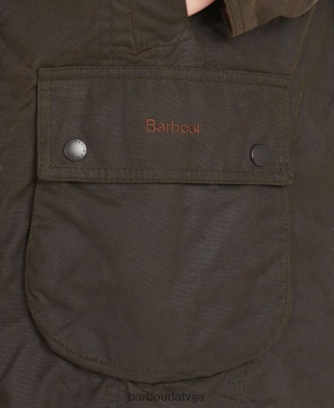 Barbour sievietes klasiska beadnell vaska jaka P8J88A1365 apģērbs olīvu