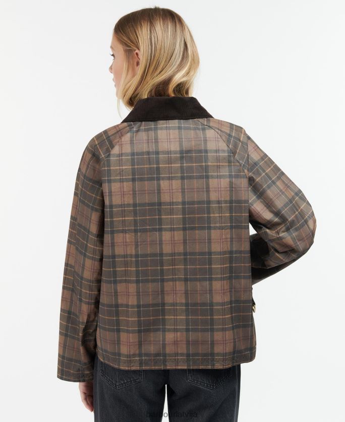 Barbour sievietes tartan eddleston vaskota jaka P8J88A1372 apģērbs klusināts tartāns/brūns