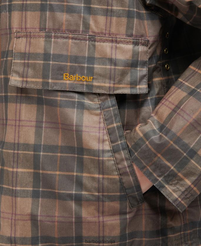 Barbour sievietes tartan eddleston vaskota jaka P8J88A1372 apģērbs klusināts tartāns/brūns