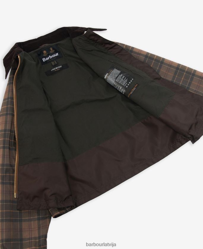 Barbour sievietes tartan eddleston vaskota jaka P8J88A1372 apģērbs klusināts tartāns/brūns