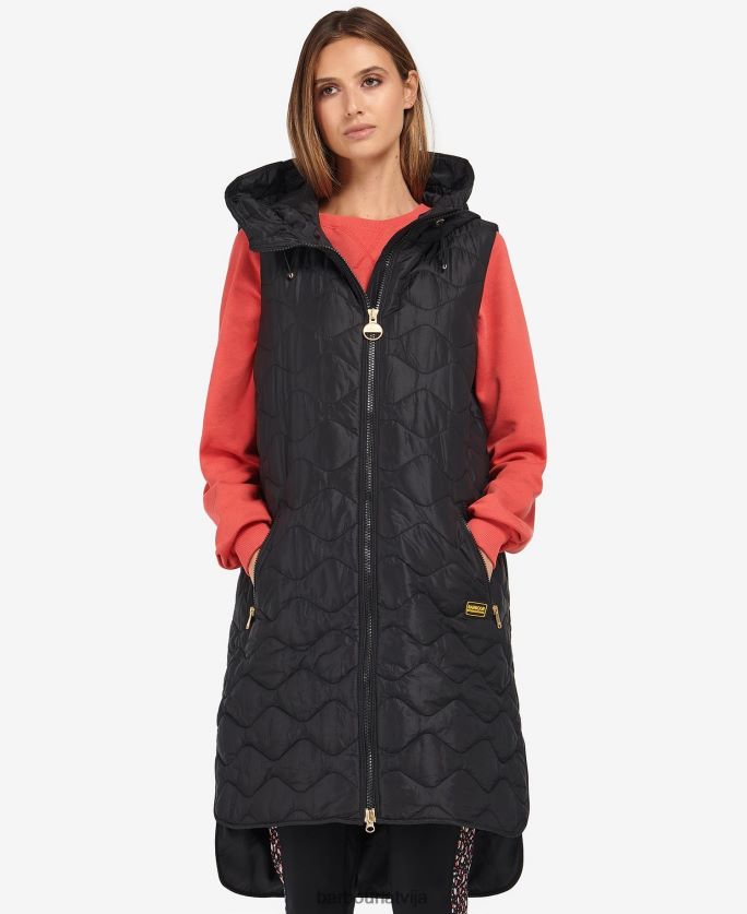 Barbour sievietes Brodhērstas stepēta žakete P8J88A1549 apģērbs palmu zaļš