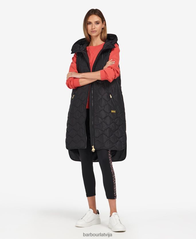 Barbour sievietes Brodhērstas stepēta žakete P8J88A1549 apģērbs palmu zaļš