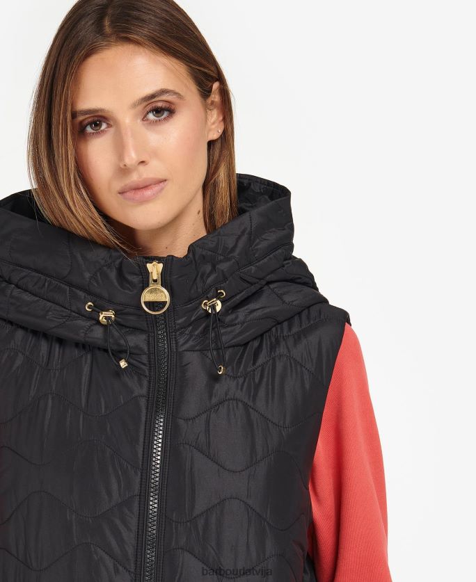 Barbour sievietes Brodhērstas stepēta žakete P8J88A1549 apģērbs palmu zaļš