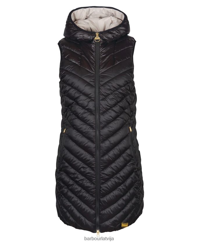 Barbour sievietes Cosford atgriezeniskā žakete P8J88A1574 apģērbs melns/sudraba mākonis