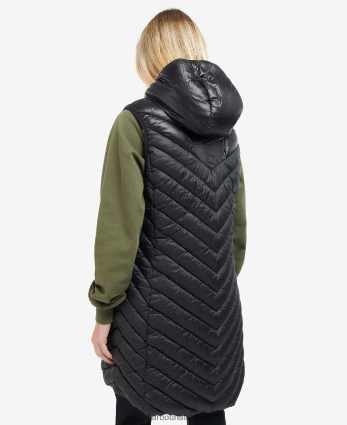Barbour sievietes Cosford atgriezeniskā žakete P8J88A1574 apģērbs melns/sudraba mākonis