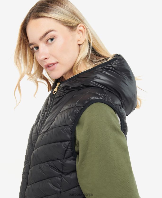 Barbour sievietes Cosford atgriezeniskā žakete P8J88A1574 apģērbs melns/sudraba mākonis