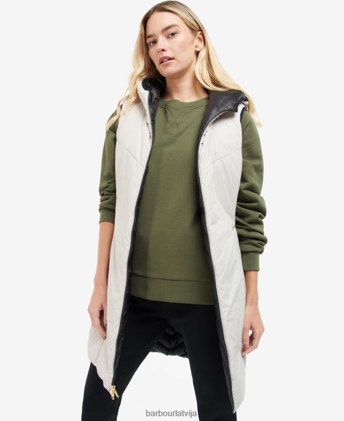 Barbour sievietes Cosford atgriezeniskā žakete P8J88A1574 apģērbs melns/sudraba mākonis