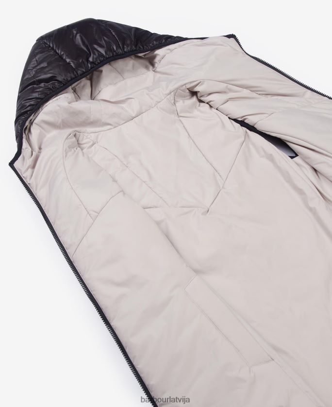 Barbour sievietes Cosford atgriezeniskā žakete P8J88A1574 apģērbs melns/sudraba mākonis